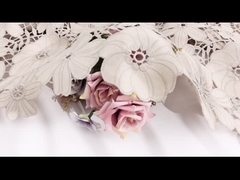 Trang trí ren Guipure Polyester sữa sợi thêu ren trang trí