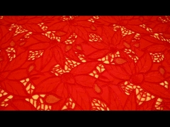 vải tuyn vải tuyn thêu lá guipure đẹp