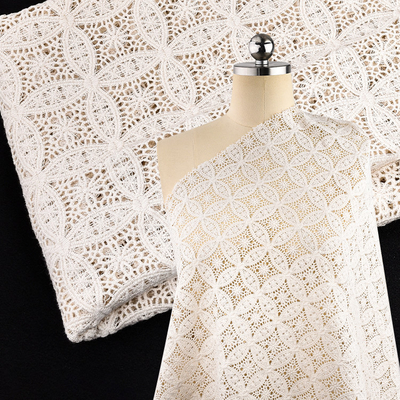 Phong thêu màu trắng tinh tế bông hoa xe ô tô xương Border Dent trim cho váy cưới