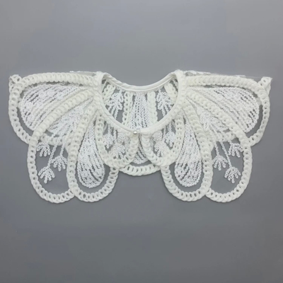 Thắt cổ đan da Applique tròn có thể tùy biến với thêu sắc và độ bền màu sắc